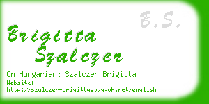 brigitta szalczer business card